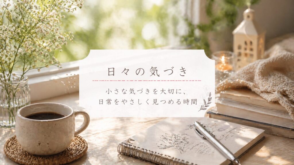 日々の気づきカテゴリーのアイキャッチ画像